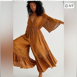 Free People Jumpsuit New without tags / NWOT  earth brown
